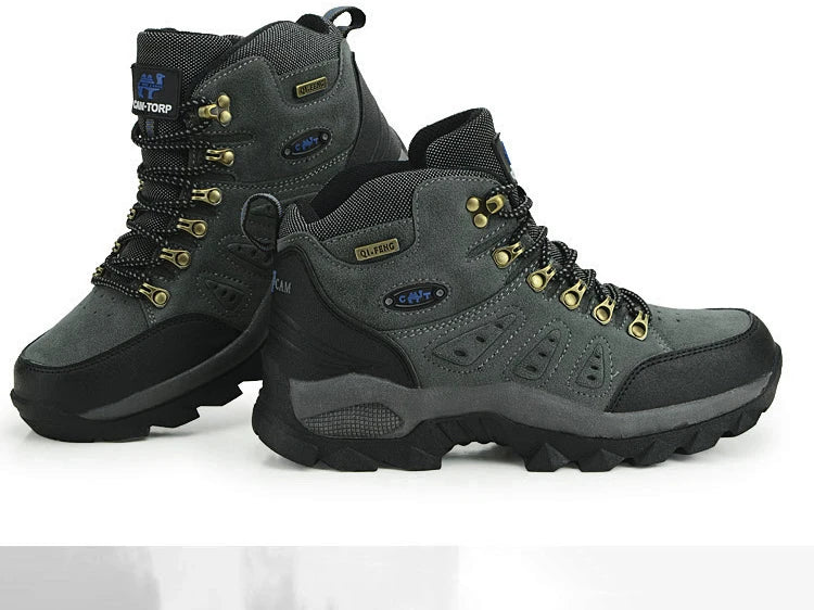 Design Customized Botas De Senderismo Couple Outdoor Hiking Boots Climbing Mountain Men Hiking Shoes