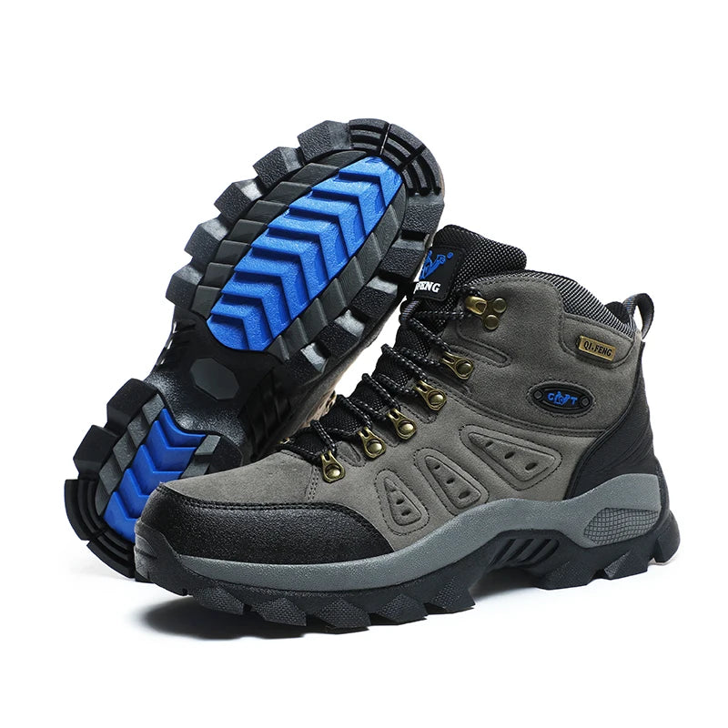 Design Customized Botas De Senderismo Couple Outdoor Hiking Boots Climbing Mountain Men Hiking Shoes