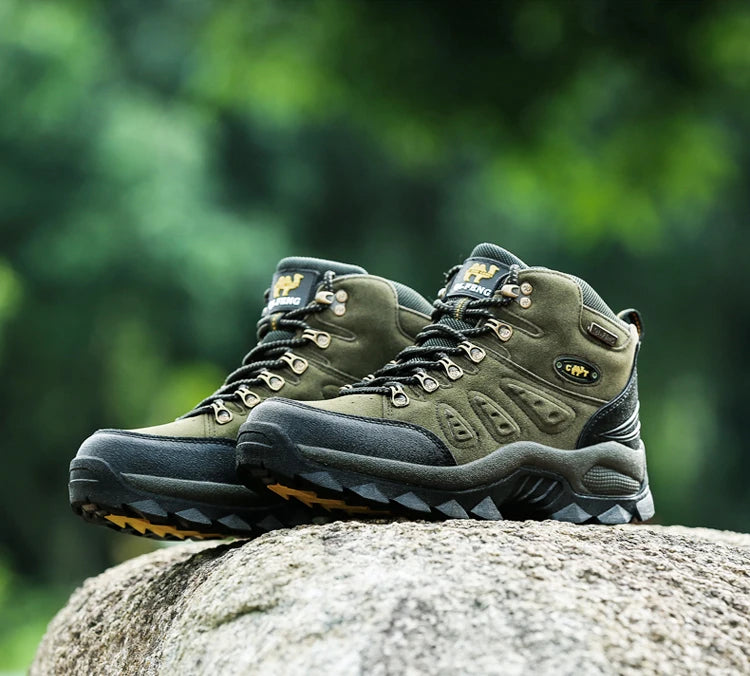 Design Customized Botas De Senderismo Couple Outdoor Hiking Boots Climbing Mountain Men Hiking Shoes
