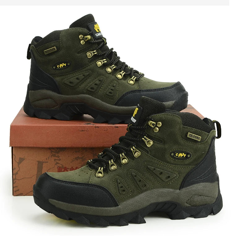 Design Customized Botas De Senderismo Couple Outdoor Hiking Boots Climbing Mountain Men Hiking Shoes