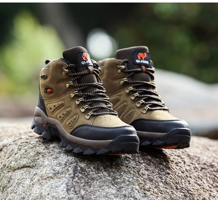 Design Customized Botas De Senderismo Couple Outdoor Hiking Boots Climbing Mountain Men Hiking Shoes