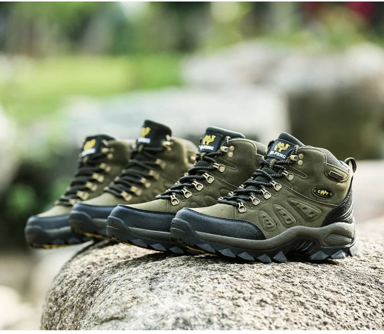 Design Customized Botas De Senderismo Couple Outdoor Hiking Boots Climbing Mountain Men Hiking Shoes